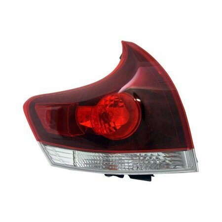SHERMAN PARTS Smoke Lens Left Taillamp Assembly for 2013-2016 Toyota Venza SHE8195A-190-1